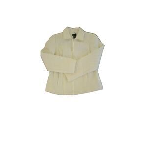 R.Q.T. Jacket Lightweight Quilted, Zipper Front, Embroidery accents small petit